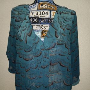 Love Stitch Sheer Blouse